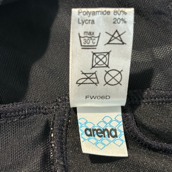 ARENA S 38 Bodylift Technology Supportive Gold Black Circles Ruching One Piece - Picture 6 of 6